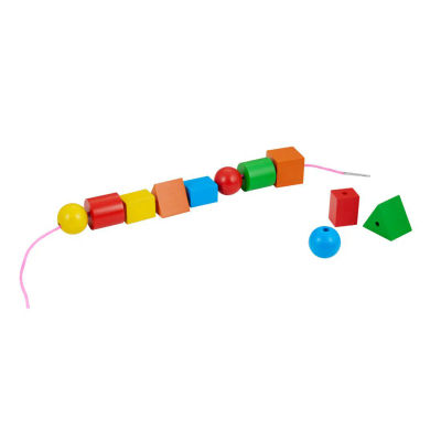 Eduedge Wooden Bead Threading Toy with Lace — buy on Amazon India