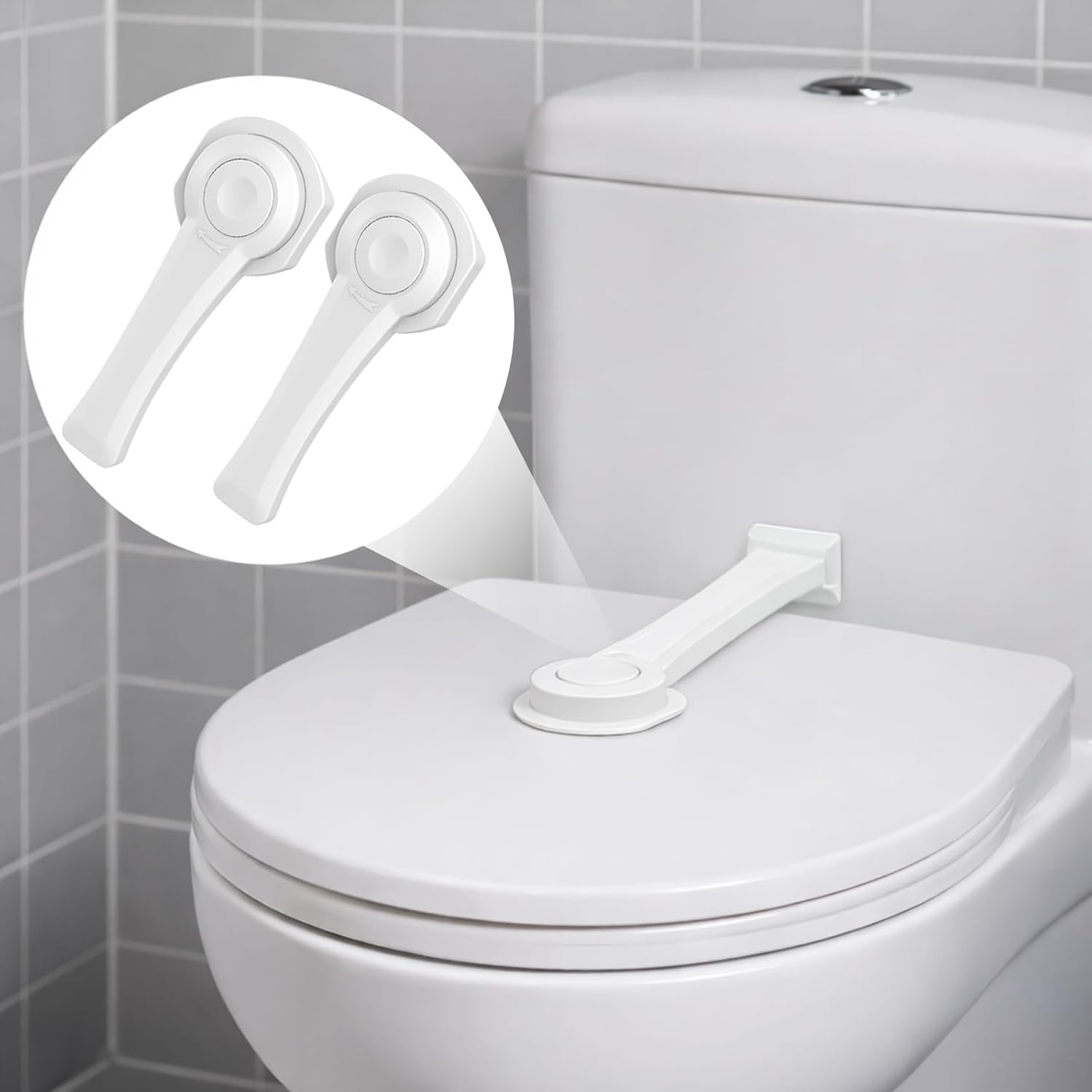Squat Toilet Safety Latch Lock (Stainless Steel, ₹250-350)