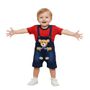 Babyhug Denim Style Baby Dungarees with Adjustable Straps