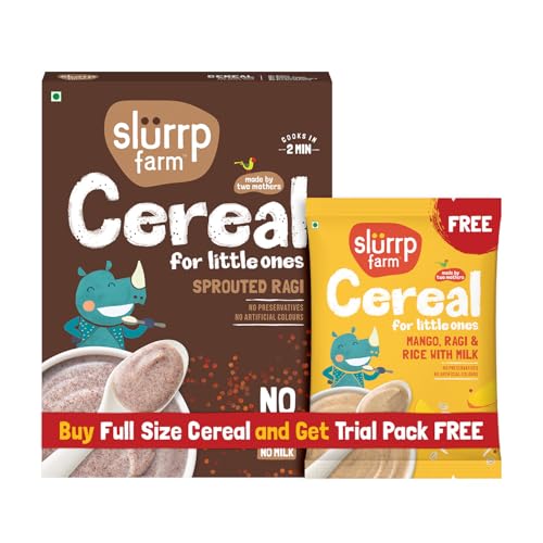 Slurrp Farm Organic Ragi Flour Baby Cereal (200g)
