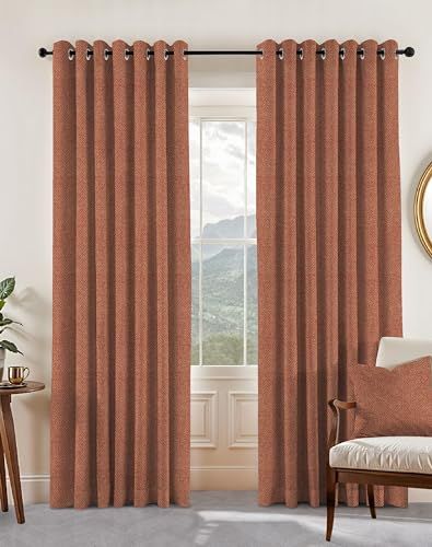 CasaCraft Blackout Curtains with Eyelets (4 metre, Single Piece)