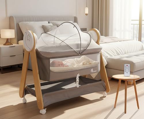 R for Rabbit Lullabies Motorized Cradle with Height Adjustment