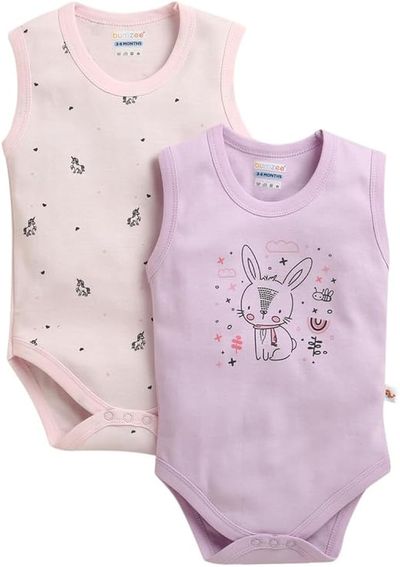 Bumzee Sleeveless Bodysuits Pack of 5 for Baby Boys and Girls — buy on Amazon India