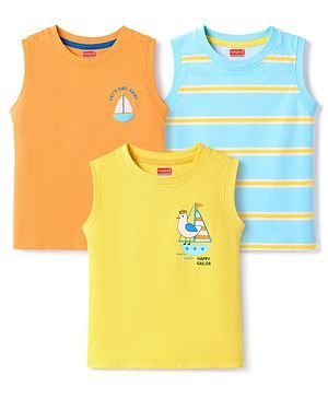 Babyhug Zero Half Sleeves Vests Pack of 3 for Babies