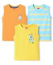 Babyhug Zero Half Sleeves Vests Pack of 3 for Babies