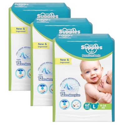 Supples Premium Pants Diaper Size M (6-11 kg) - Pack of 48 — buy on Amazon India