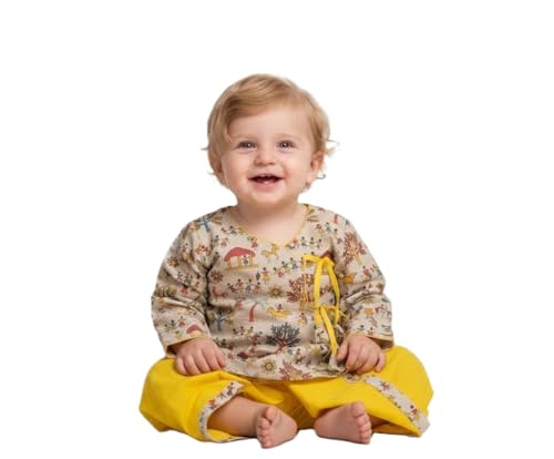 Babysid Pure Cotton Baby Dhoti Traditional Print (6-12 Months)