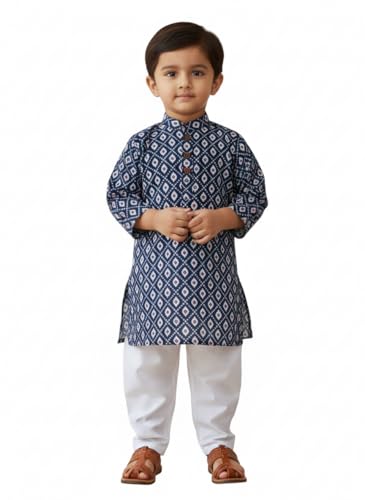 FirstCry Baby Boy Cotton Kurta Set with Pyjama