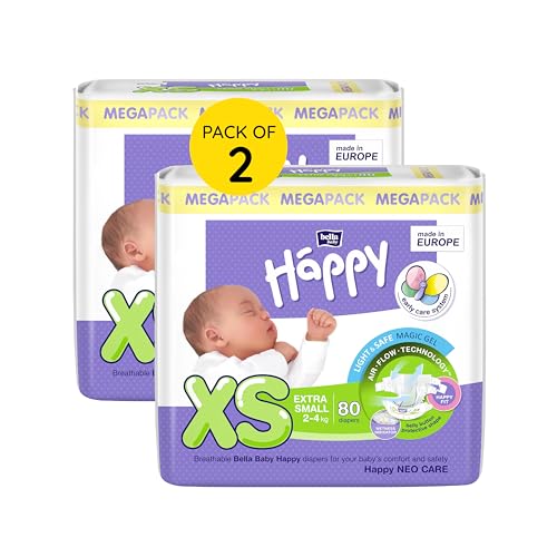 Bella Baby Happy Medium Size (6-11 kg) - Pack of 32