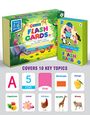 Mrs Bhasin's Perfect Learning Flash Cards Set (Alphabets Numbers Animals Fruits Vehicles)