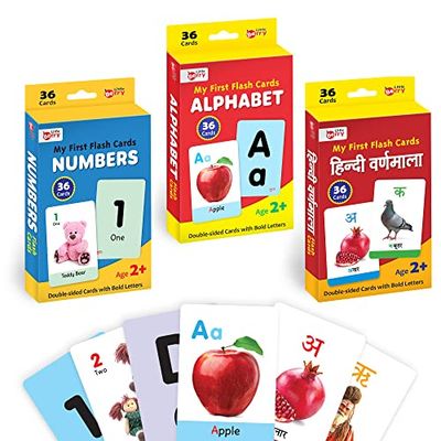 Playking Alphabet and Number Flashcards Combo Pack for Toddlers — buy on Amazon India