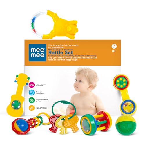 Mee Mee Baby Rattle Toy with Safety Ring