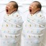 Nestorio Organic Muslin Cotton Baby Wrap Swaddle Blanket (Pack of 2, 100x100 cm)