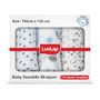 LuvLap 100% Cotton Muslin Wraps Set of 3