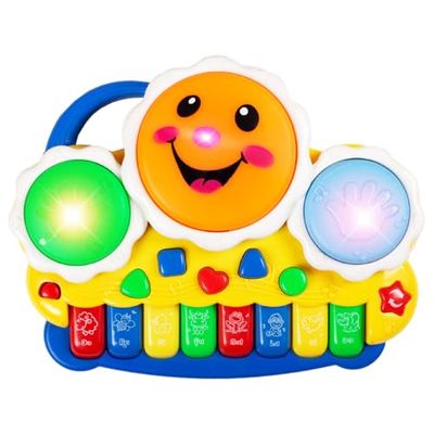 FunBlast Piano Keyboard Musical Toy with 8 Melodies & Drum Sounds — buy on Amazon India