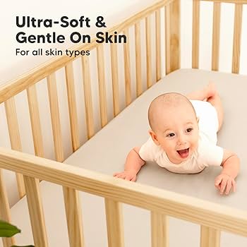 Kuddly Bamboo Crib Sheet Fitted Waterproof 52x28 inch