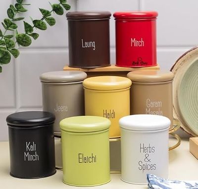 Babys Space Stainless Steel Spice Container Set with Lock (6-Piece) — buy on Amazon India
