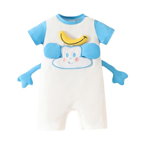 Hopscotch Organic Cotton-Polyester Blend Romper