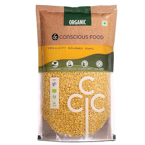Conscious Food Organic Moong Dal Split (500g)