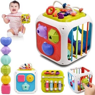 FunBlast Activity Cube with Bead Maze and Shape Sorter — buy on Amazon India