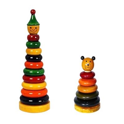 Little Genius Stacking Rings with Wooden Base Post — buy on Amazon India