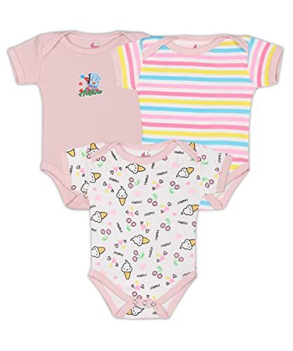 FirstCry Organic Cotton Baby Onesie Pack