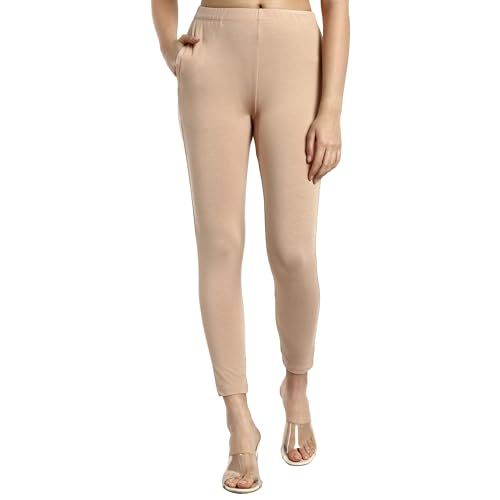 Cucumber Modal-Cotton Blend Ankle Length Leggings