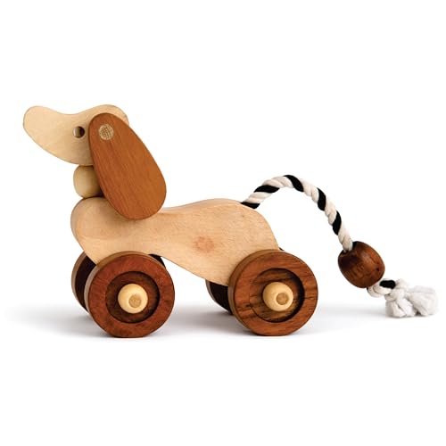 Grapple Deals Dog on Wheels Pull Toy