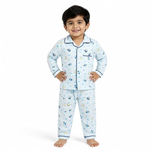 LuvLap Baby Cotton Night Suit Pack of 2 (6-18 Months)