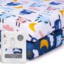Babyhug Organic Cotton Fitted Crib Sheet (100% Cotton, 60x120cm)