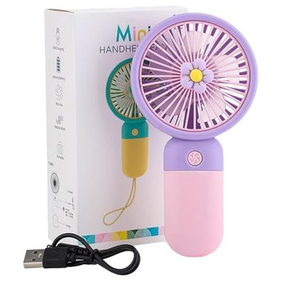 Amazon Basics Rechargeable Portable Handheld Fan (USB-C, 3-Speed) — buy on Amazon India