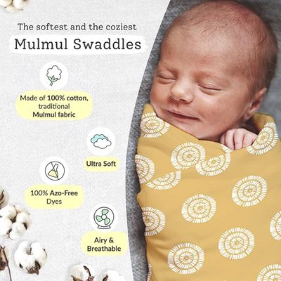 SuperBottoms Muslin Swaddle Blanket for Baby (Pack of 1, 120x120 cm) — buy on Amazon India