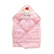 Mee Mee Cotton Baby Wrapper Blanket with Hood (Pink, 90x90 cm)