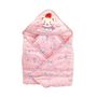 Mee Mee Cotton Baby Wrapper Blanket with Hood (Pink, 90x90 cm)