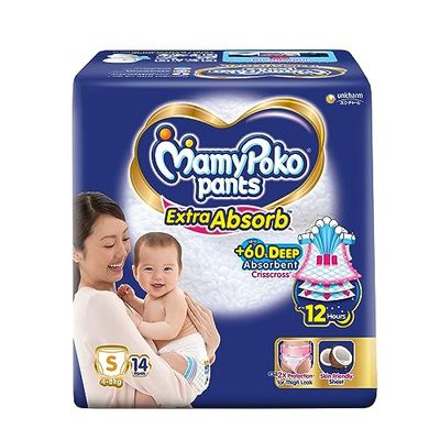 MamyPoko Extra Absorb Pant Style Diapers Size 4 (5-8kg) — buy on Amazon India
