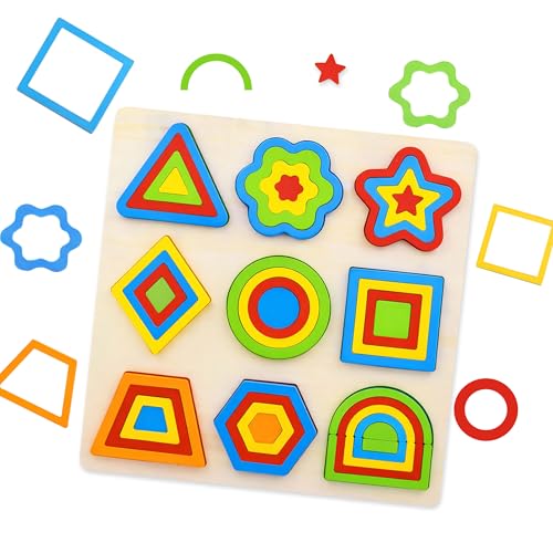 Toyshine Wooden Shape Sorter Puzzle
