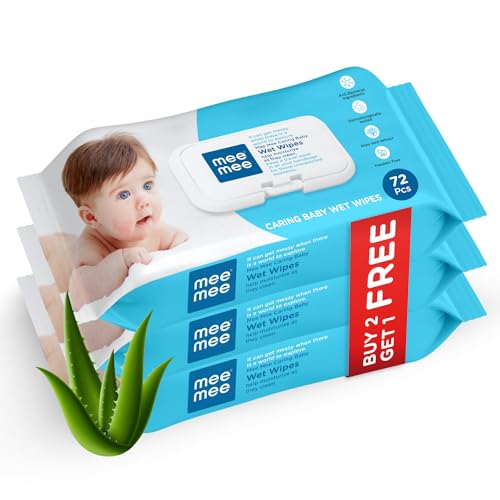 Mee Mee Baby Wipes (Pack of 72)