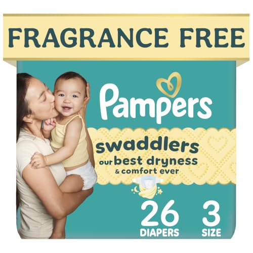 Pampers Swaddlers Diapers Size 3 (4–8 kg, 40 Count)