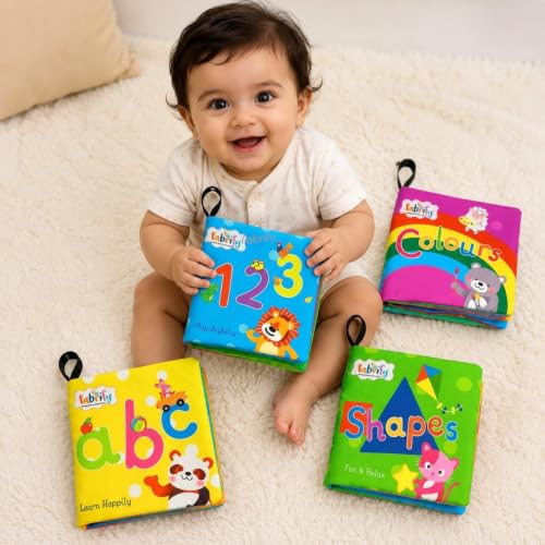 Sawan Soft Baby Cloth Book with Crinkle Sound