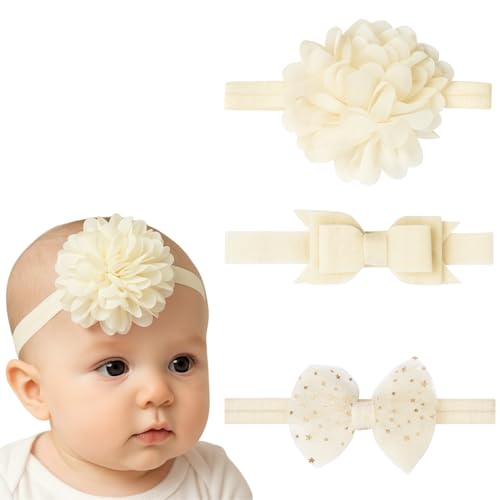 Mothercare Baby Cotton Headbands – 3 Pack