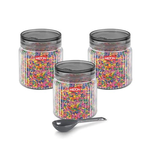 Milton Plastic Airtight Container Set (6 pcs) - Food Storage for Kitchen
