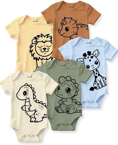 Babyhug Organic Cotton Onesies (12-18 Months, Pack of 2) — buy on Amazon India