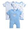 FirstCry Unisex Baby Romper Cotton Blend Pack of 3