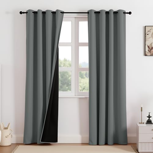 Heavy Blackout Curtains (2-panel set, 1.4m width)