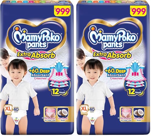MamyPoko Extra Absorb Size 4 (9-14 kg) - Pack of 40
