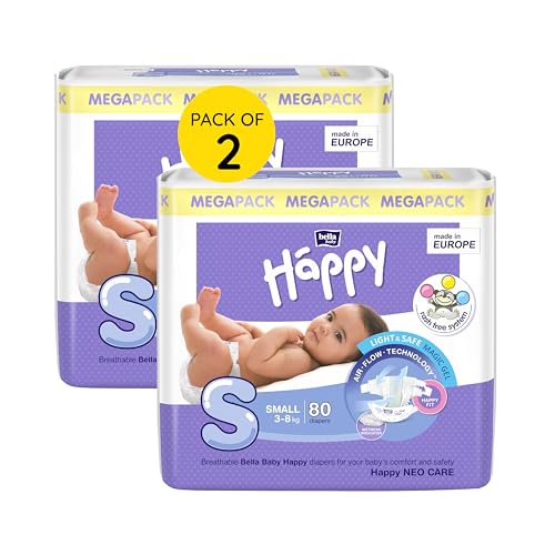 Bells & Whistles Premium Diapers - Size 2 (5-8kg), Pack of 40