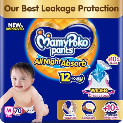Pampers Premium Care Pants, Medium Size Diapers, 76 Count — buy on Amazon India