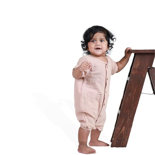 Wobbly Walk Bamboo Romper for Baby Boys and Girls (0-3 Months)