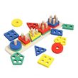 Wishkey Wooden Shape Sorter Toy with Shapes