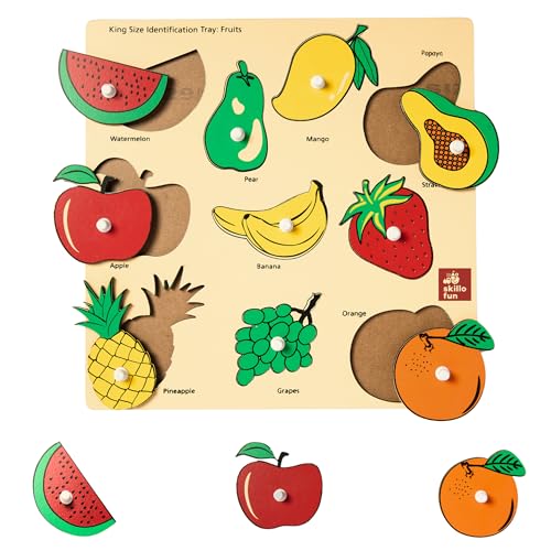 Skillofun Wooden Fruit Jigsaw Puzzle